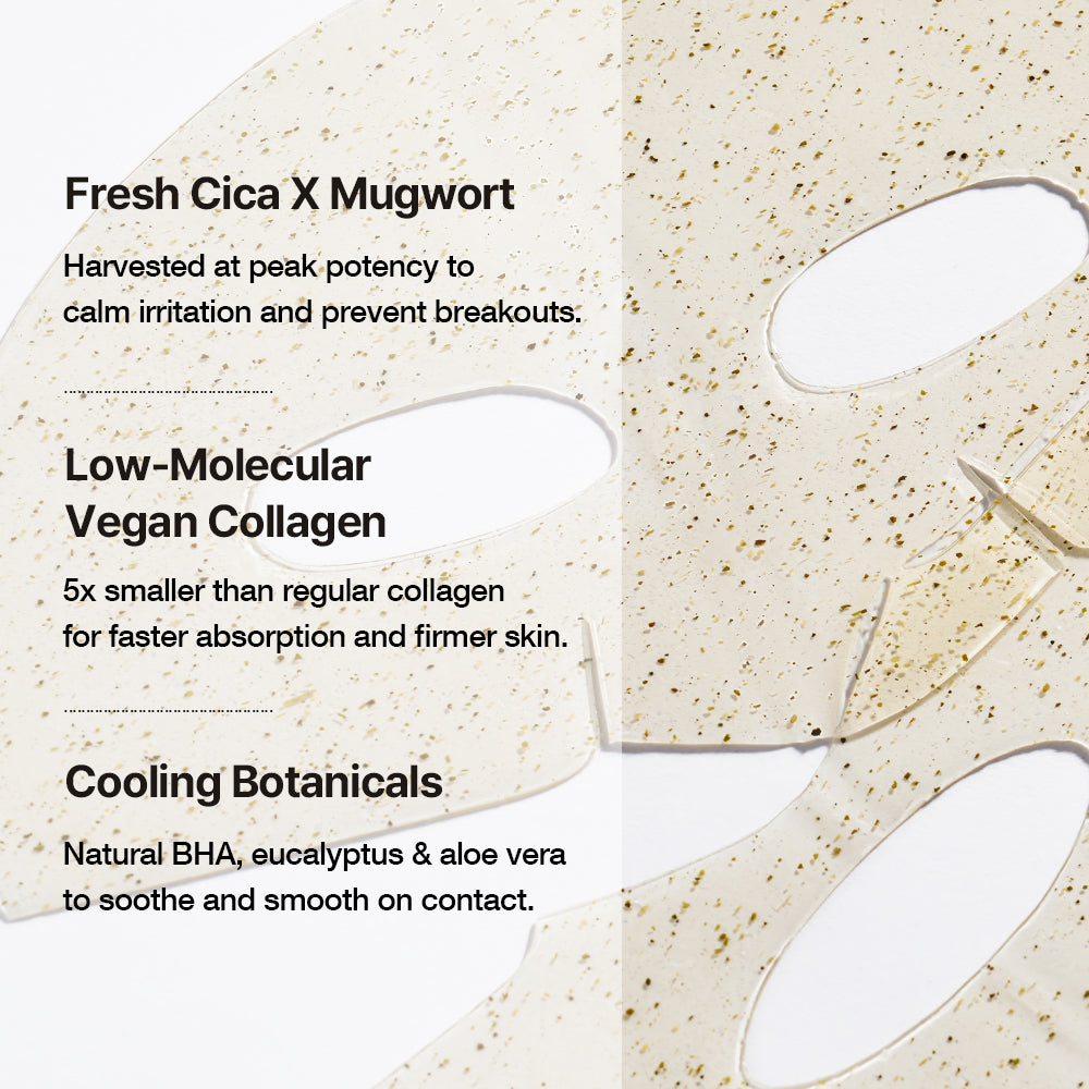 Cica Mugwort Collagen Hydrogel Mask 4ea