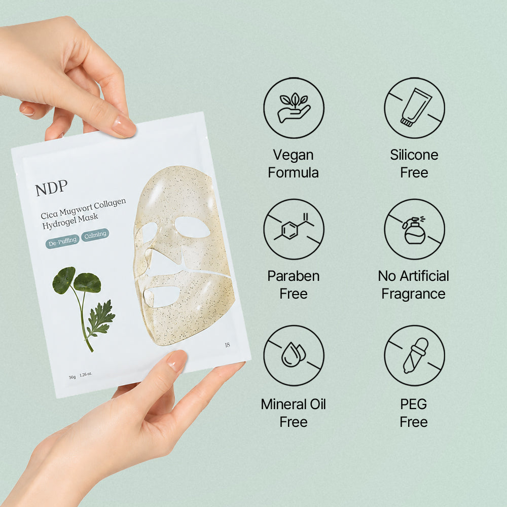 Cica Mugwort Collagen Hydrogel Mask 4ea